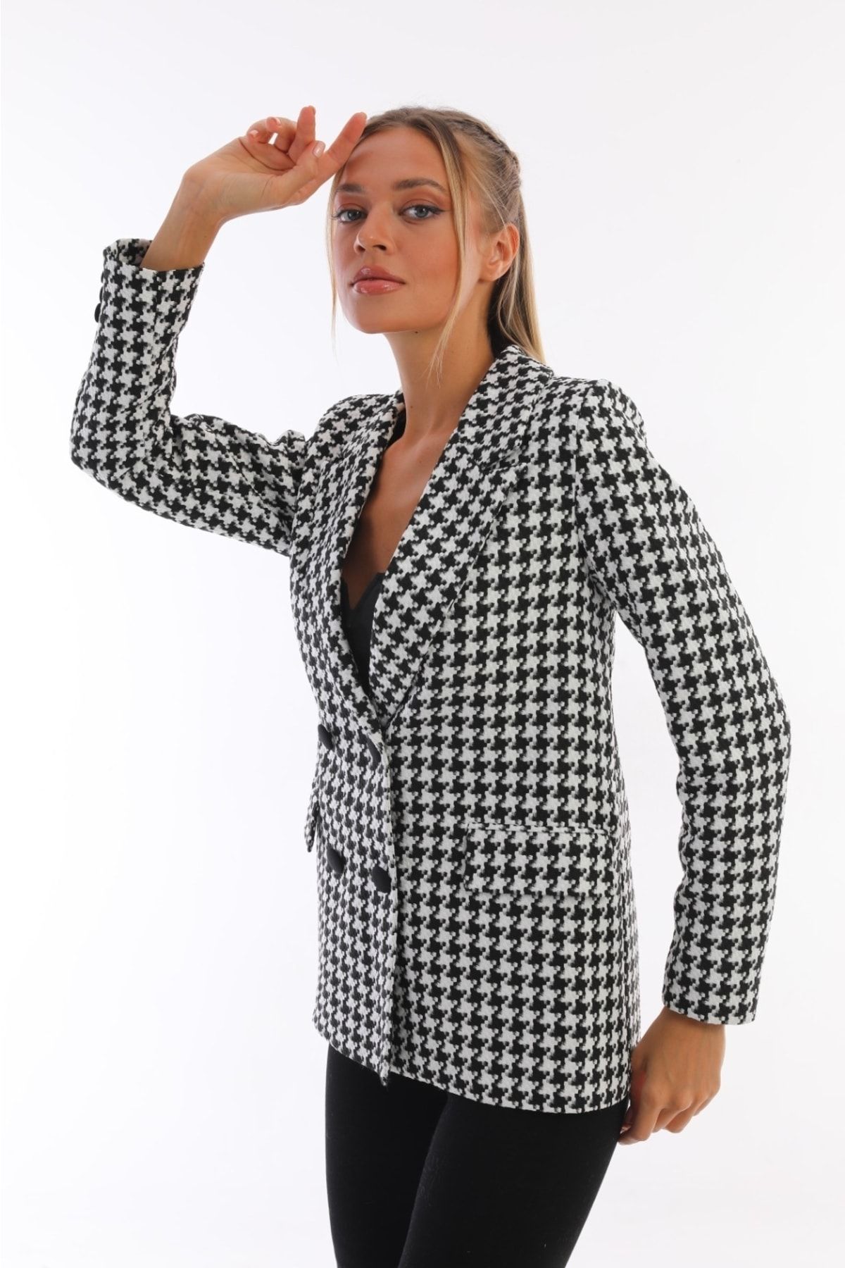 Patterned sales blazer womens