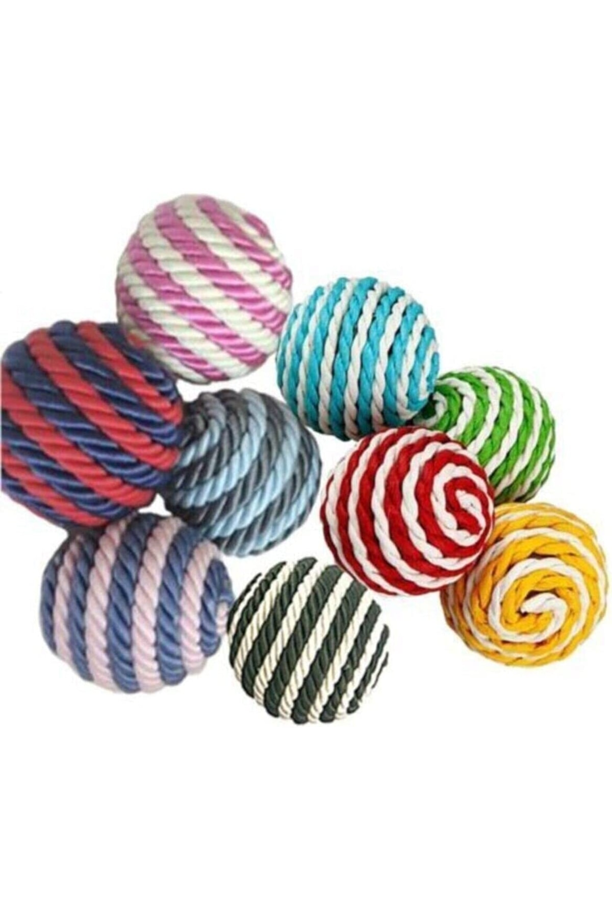 Genel Markalar Renkli , Çıngıraklı Kedi Oyun Topu 4 Cm (1 Adet)