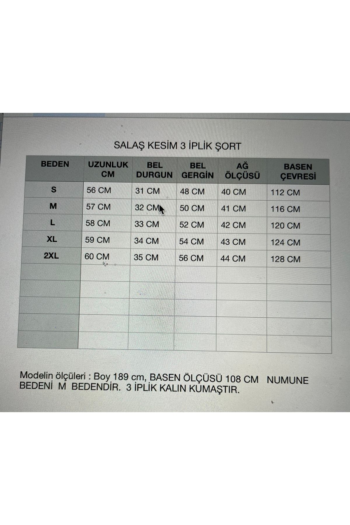 pickone Salaş Kesim 3 Iplik Şort IV6415