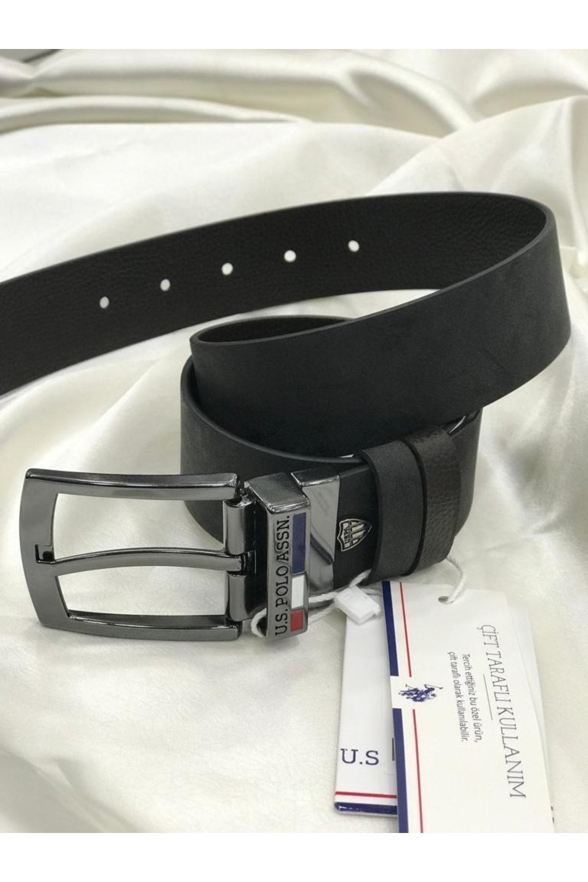 U.S. Polo Assn. U.s Polo Assn. Çift Taraflı Siyah-kahve Deri Kemer AN8891