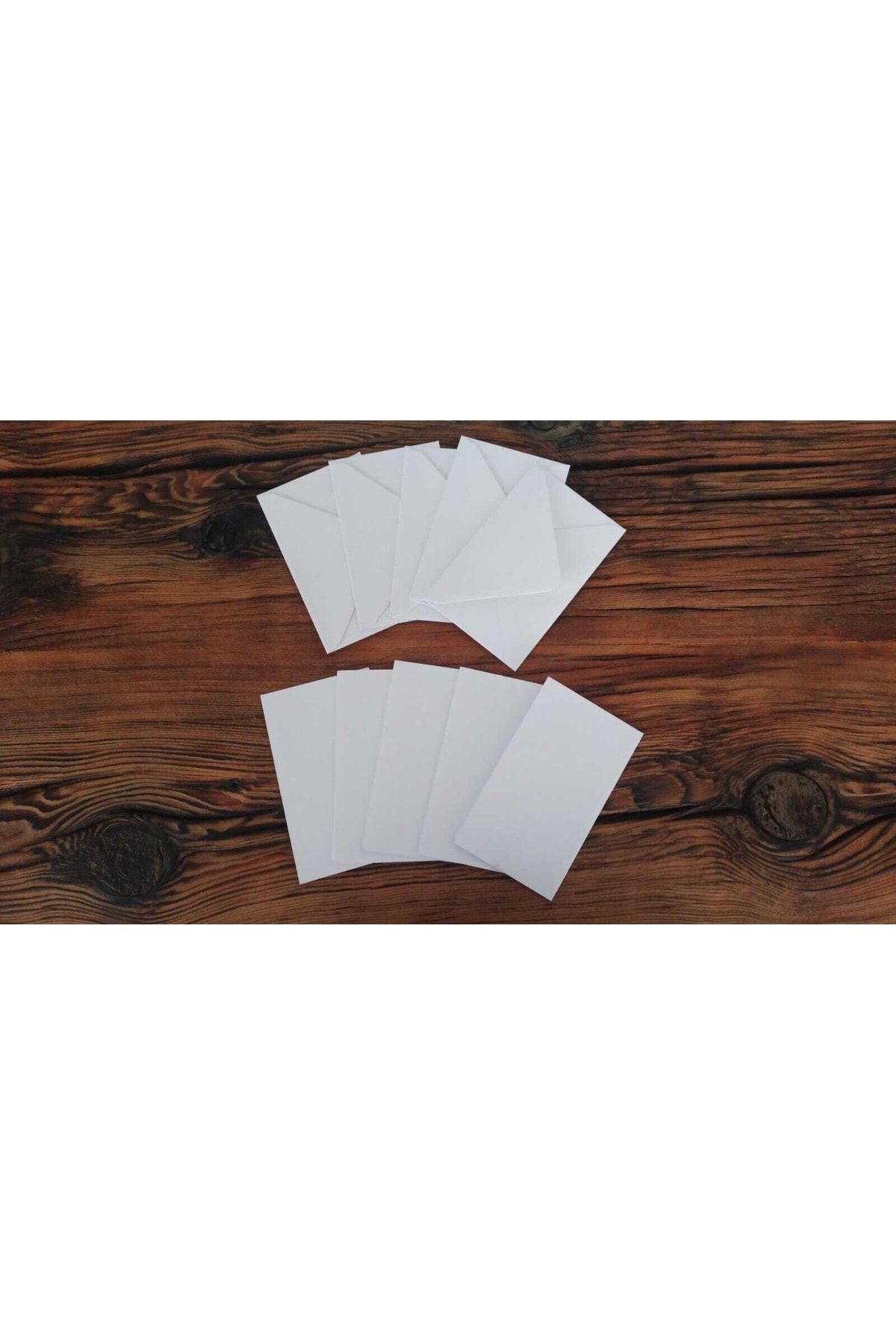 Hureggo-Concept Pearlescent Mini White Envelope + Card Set & 5 Cards 5 Envelopes 1