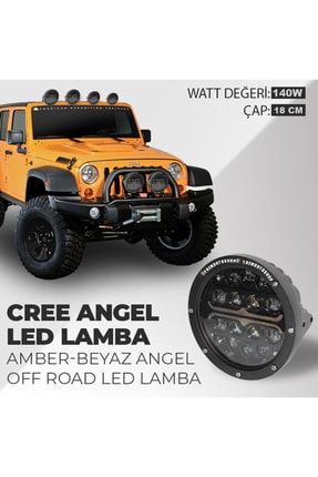 Cree Angel Adaptif 18 Cm 7” Amber-beyaz Angel 4 Modlu Off Road Led Lamba 4MLAC
