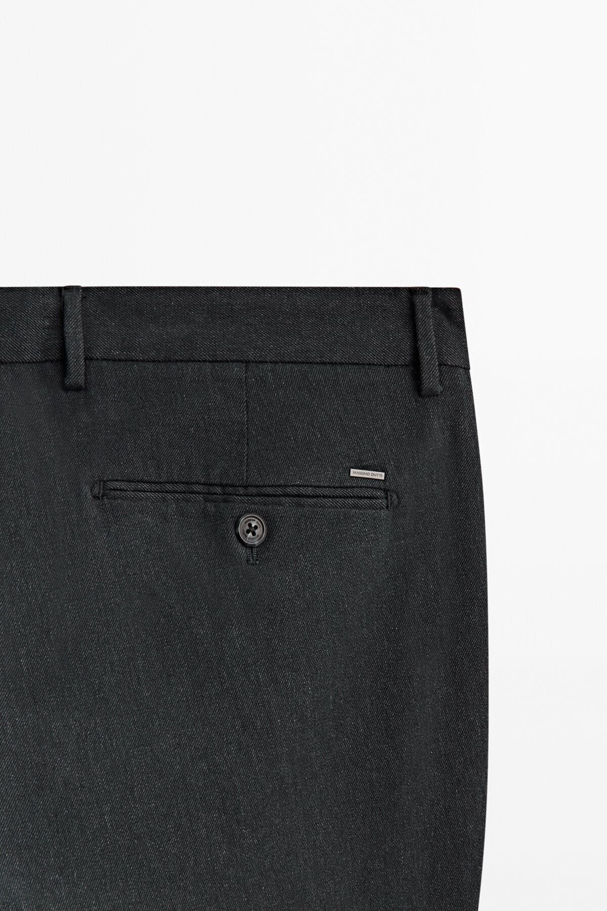 Massimo Dutti Slim Fit Fitilli Chino Pantolon AN7515