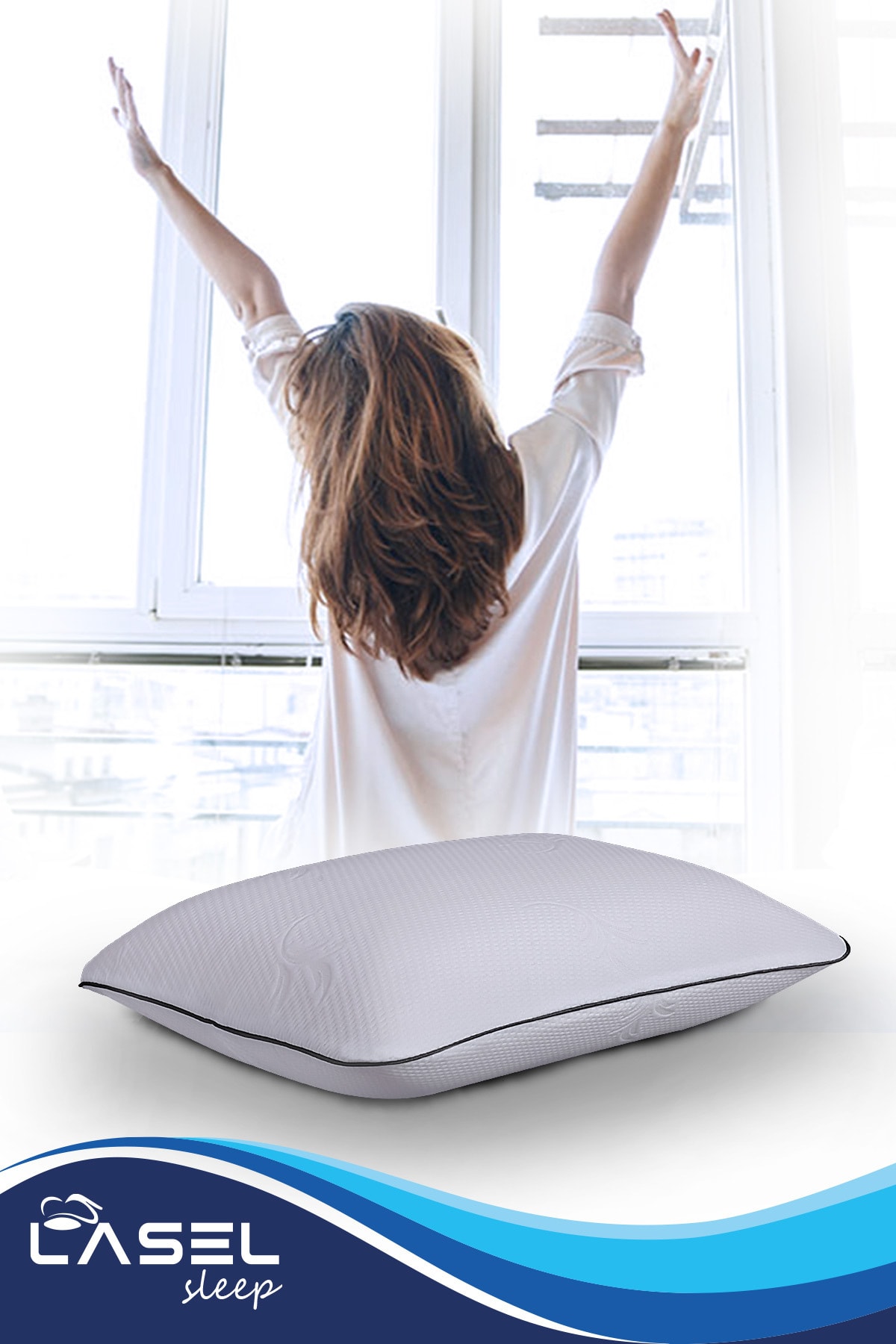LASEL SLEEP - Vısco Comfort Xl- Visco Yastık Ortopedik Boyun Yastığı Boyun Fıtığı Yastığı
