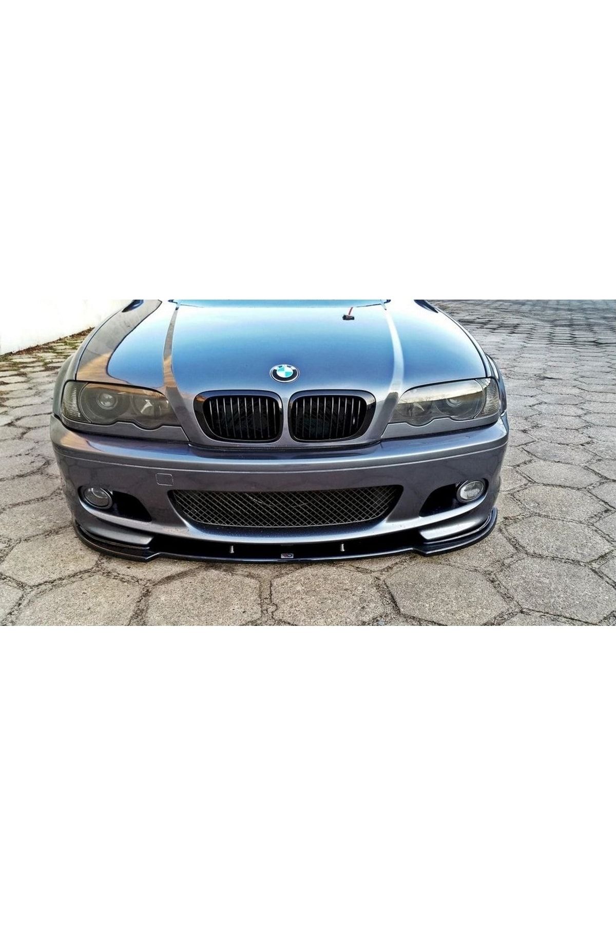 Fabrikasyon-2 X Bmw E46 Compatible Sedan Coupe M-tech Front Bumper Fog Frame Set 4