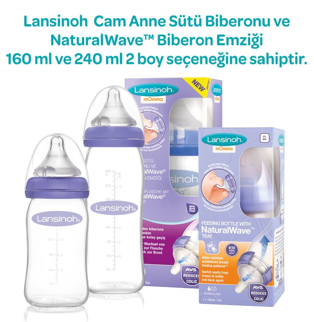 BIBERON 240 ML LANSINOH » Baby Shower