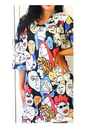 Elmoda Boutique - Surat Baskılı Elbise GN202
