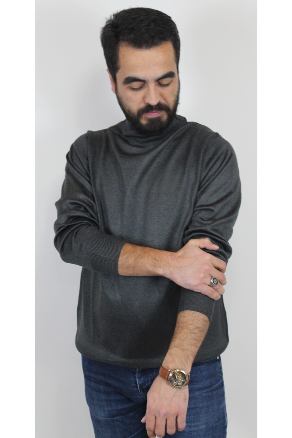 Dark grey sweater mens hotsell