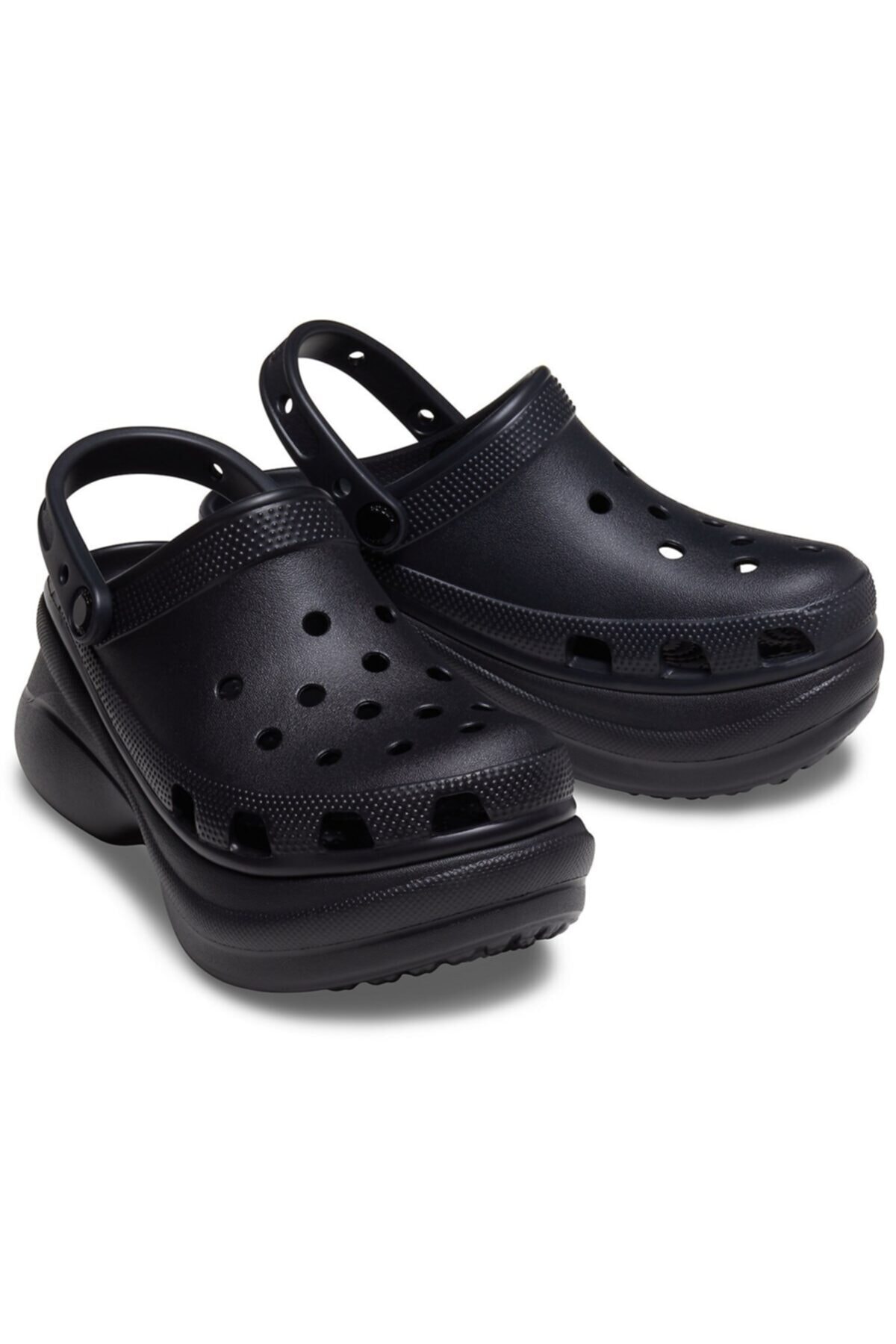 black bae platform crocs