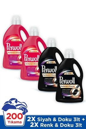 perwoll hassas bakim sivi camasir deterjani 4 x 3l 200 yikama siyah renkli bakim onarim beyaz fiyati yorumlari trendyol