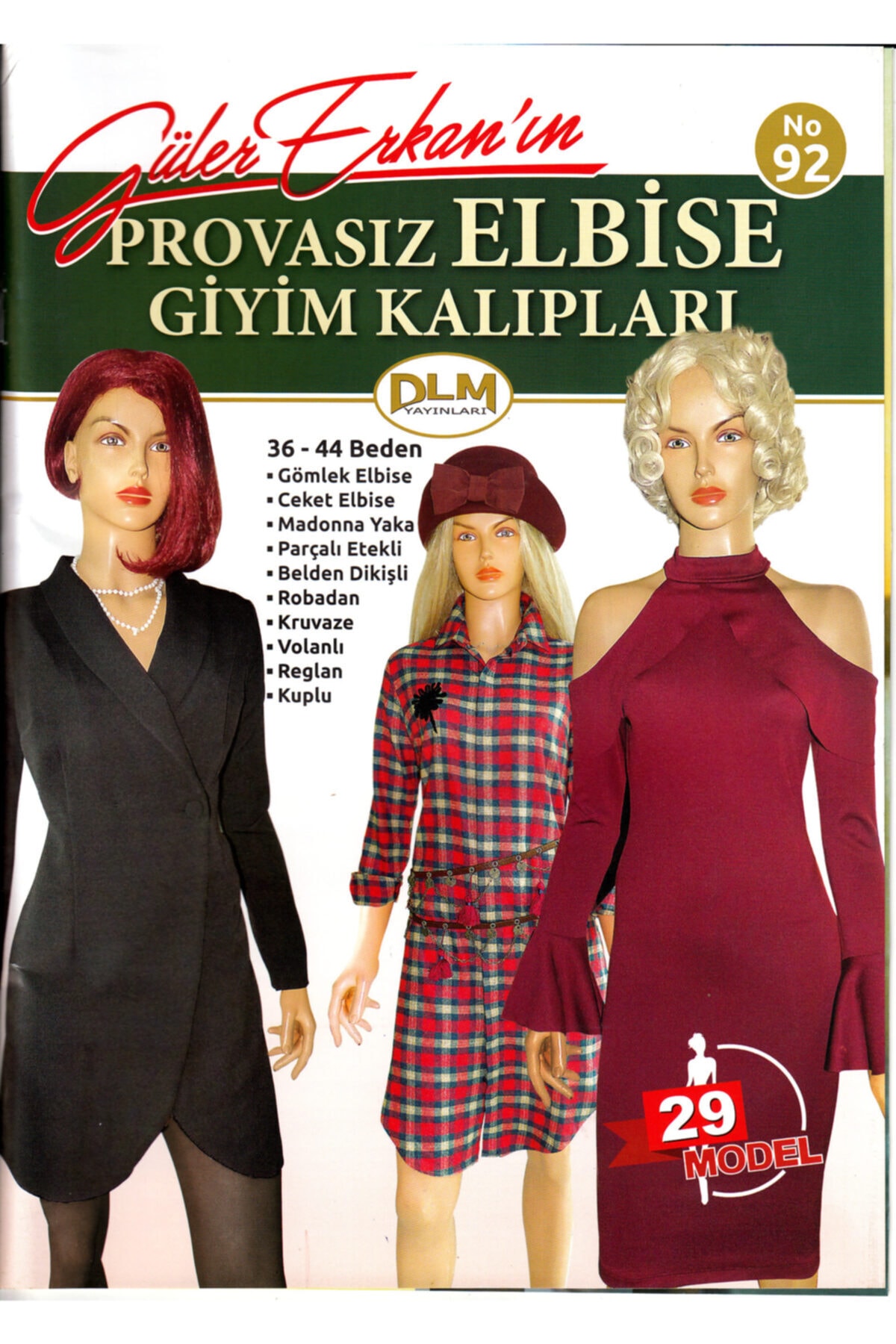 Dilem Yayınları Güler Erkan Provasız Çeşitli Elbise Giyim Kalıpları No:92