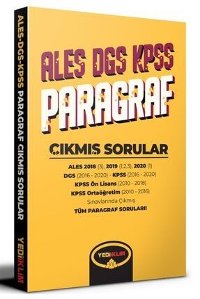 Pegem Akademi Yayincilik Sinav Kitaplari 2019 Kpss Ales Dgs Ezberbozan Paragraf Soru Bankasi Trendyol
