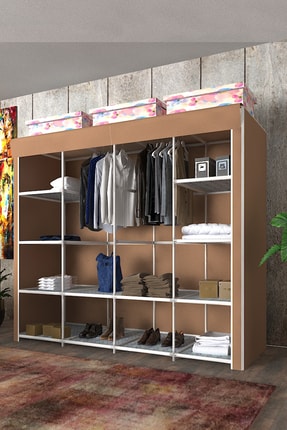 Prado Stark Xtra Cift Yandan Rafli Celik Profilli Bez Dolap Fiyati Yorumlari Trendyol