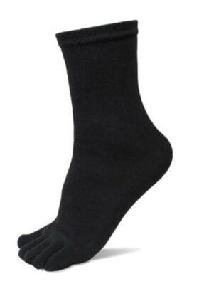 3 Lü Pamuklu Parmaklı Çorap Erkek Parmak Çorap ak100123