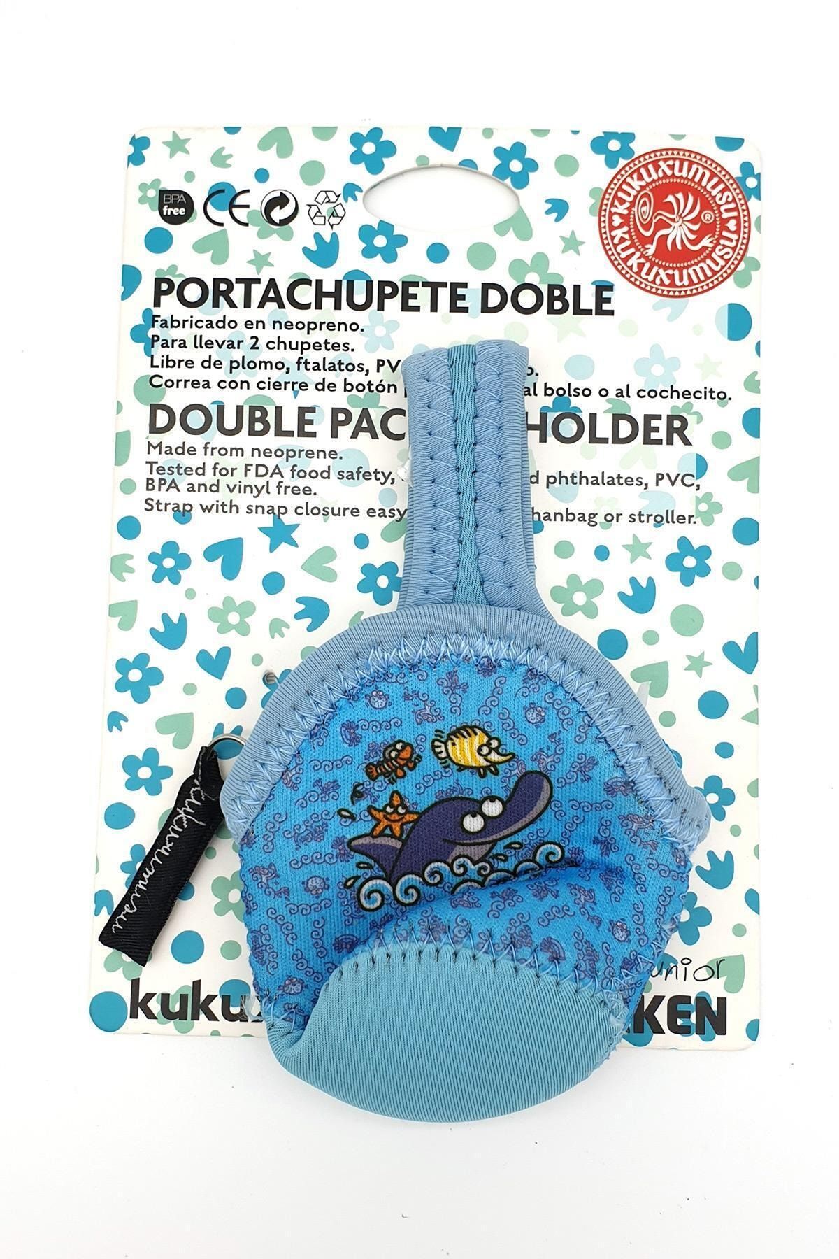 LAKEN Ispanya Üretimi Junior Puset Askılı Emzik Taşıma Çantası Delfin Lkkch-d