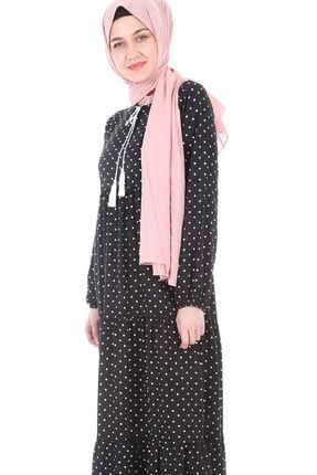 Festmoda Kadin Mavi Etnik Desen Mevlana Kesim Elbise Trendyol