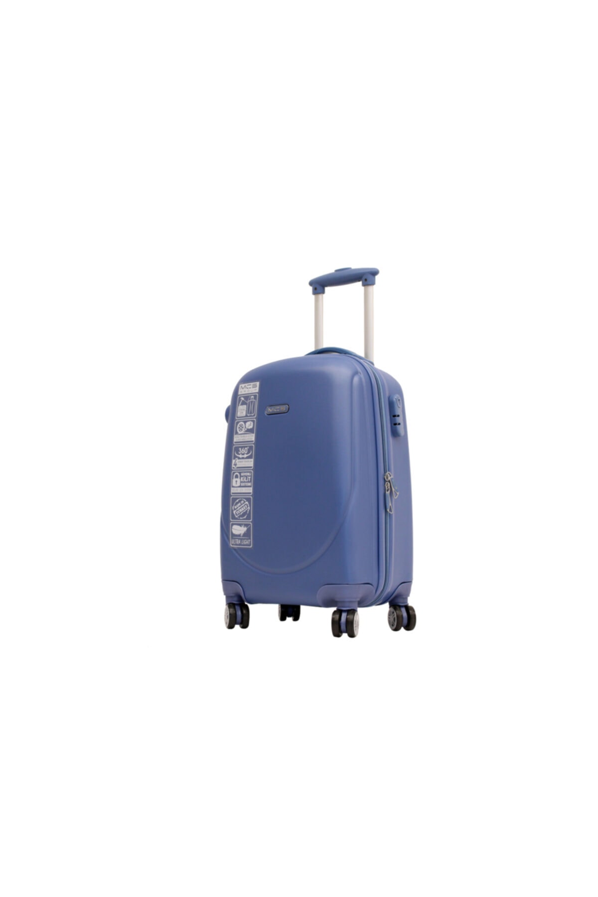 V200-2 Skyblue Mavi Bakalit Abs Orta Boy Valiz, Bavul