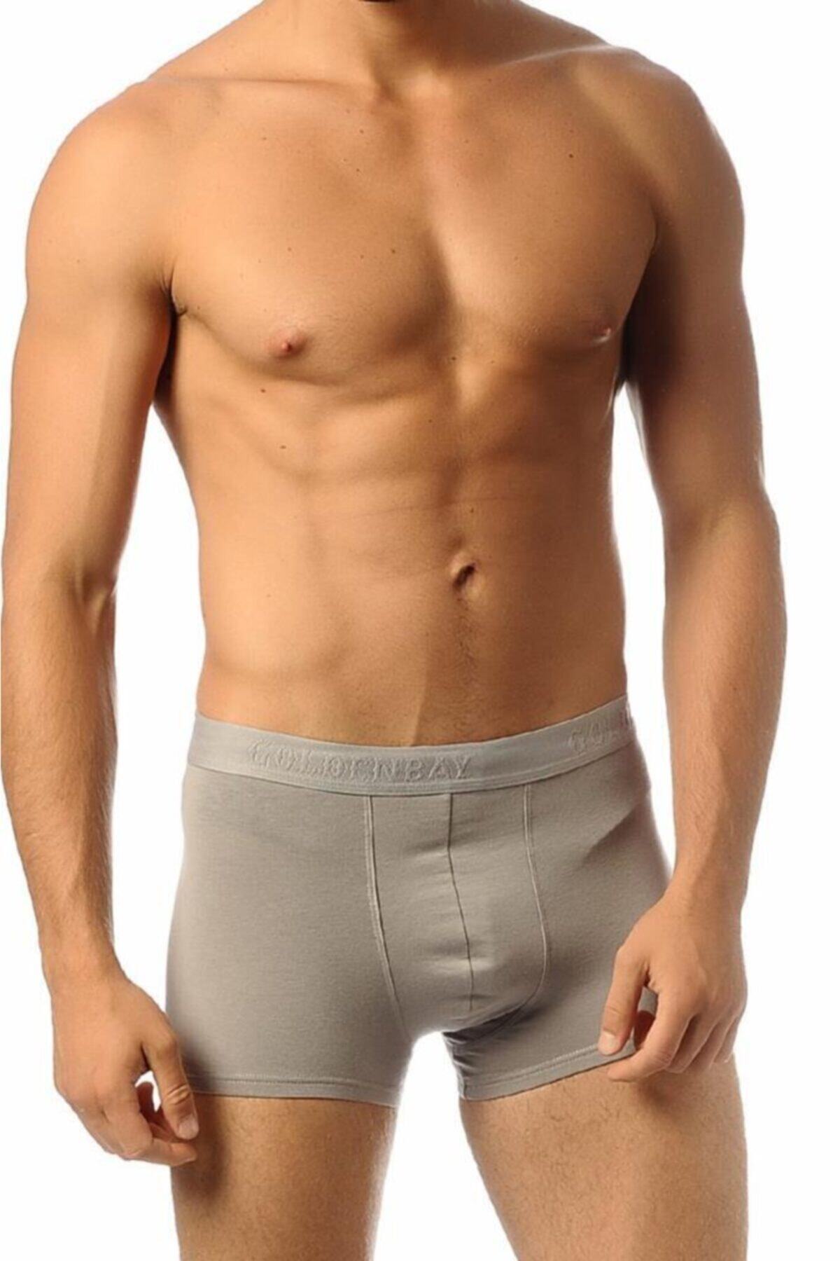 GOLDENBAY-Men's White Classic Modal Boxer 1550 4