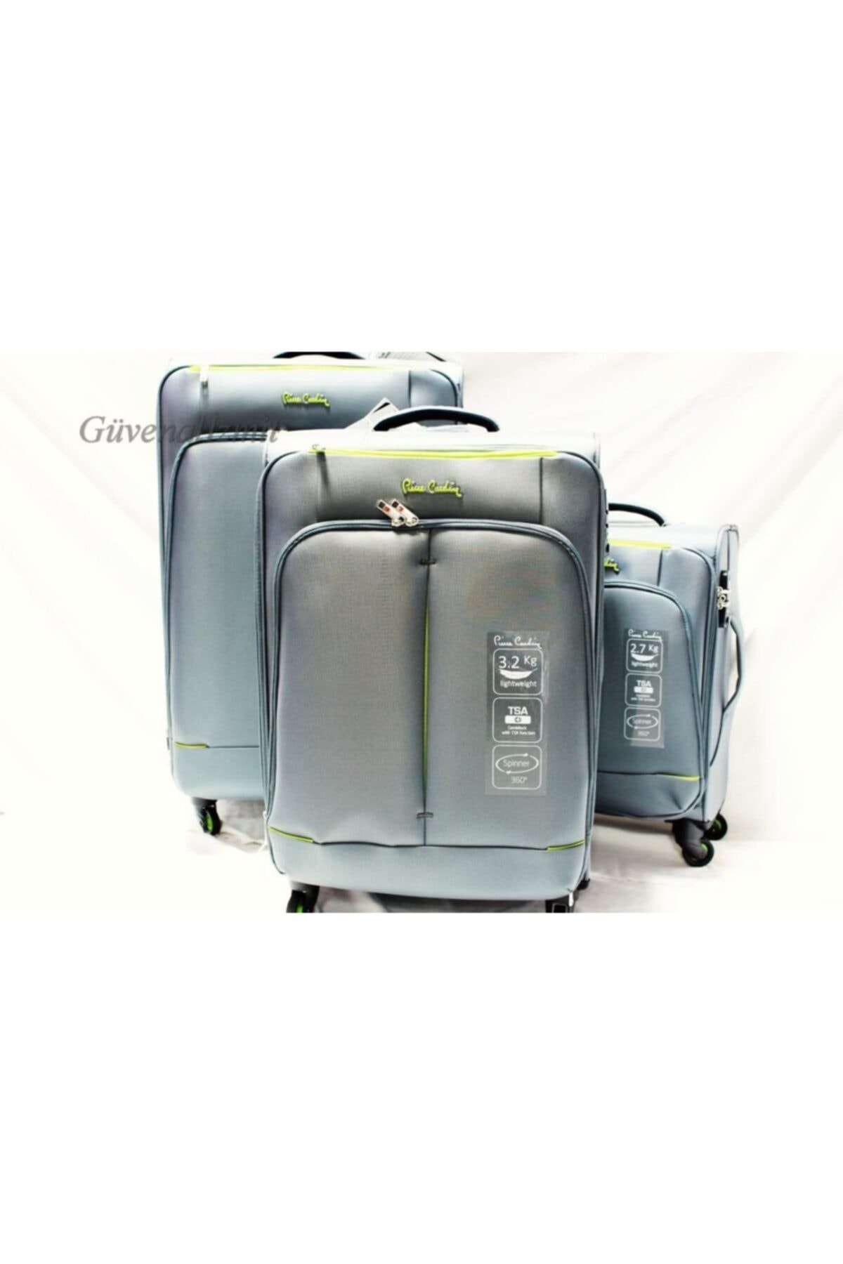 04pc9800-1gr 3 Boy Valiz Set Gri