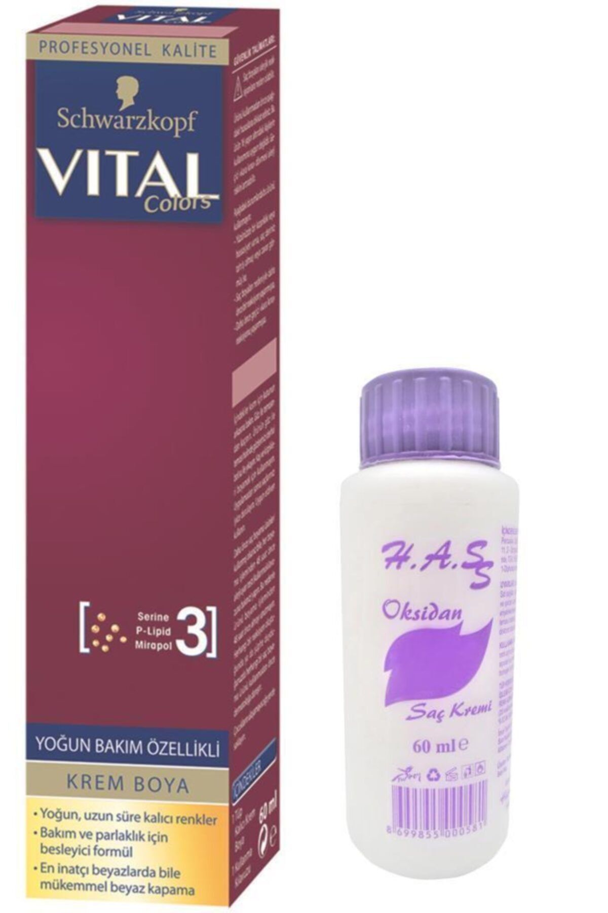 Schwarzkopf Schwarzkopf Vital Sac Boyasi 60 Ml Oksidan 60 Ml 1 Adet Fiyati Yorumlari Trendyol