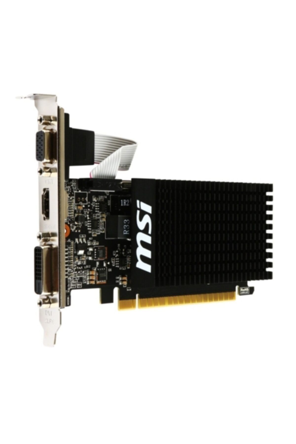 MSI-Nvidia Gt710 2Gb 64Bit Ddr3 Vga/Dvi-D/Hdmi 16X Dx12 Gt 710 2Gd3H Lp - Anti-Graphics 3