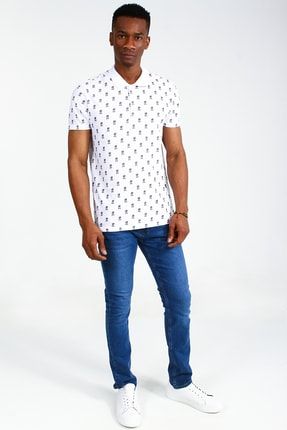 Beyaz Erkek Beyaz Spor Regular Kısa Kol T-shirt UCE143243A52