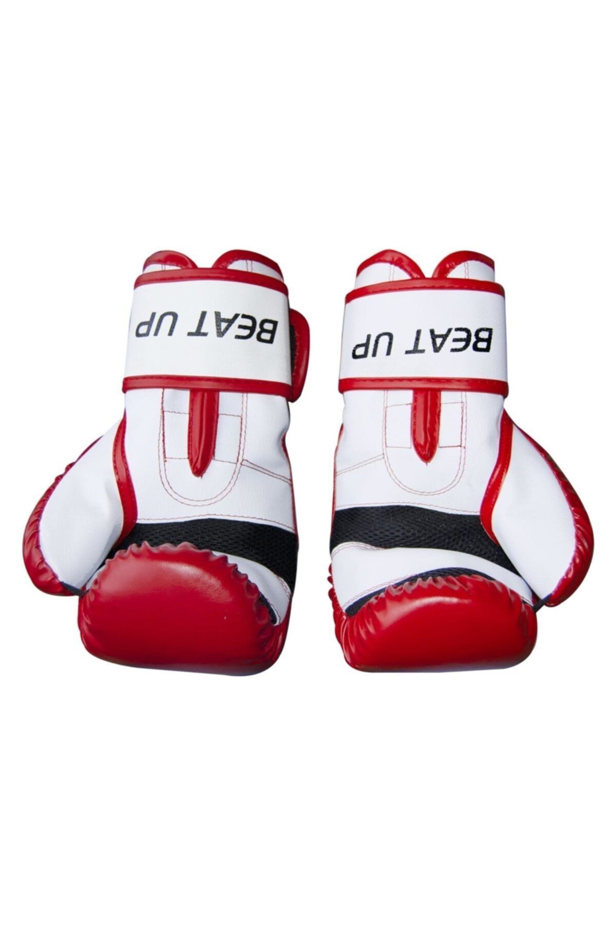 Delta-Beat Up Dura-Strong Red-White Boxing Gloves with Bag 4
