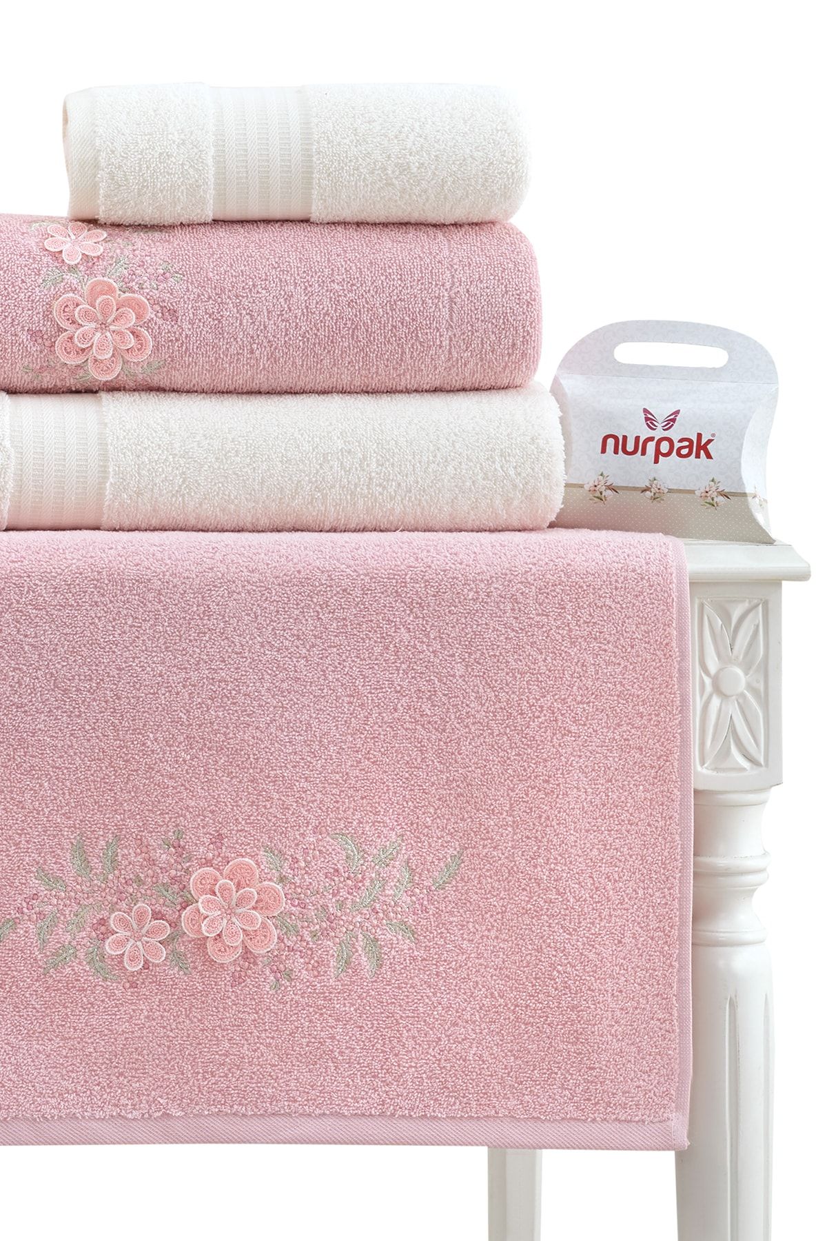 حوله تنپوش (روبدوشامبر) چند رنگ مردانه و زنانه BEGONVIL BATHROBE FAMILY DETOIDERED 10 قطعه کرم گالکوروس Nurpak