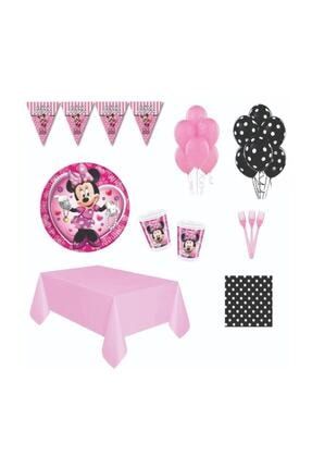 Minnie Mouse Minnie Fare Doğum Günü Parti Malzemeleri Süsleri Seti 16 Kişilik pf25468ff-826
