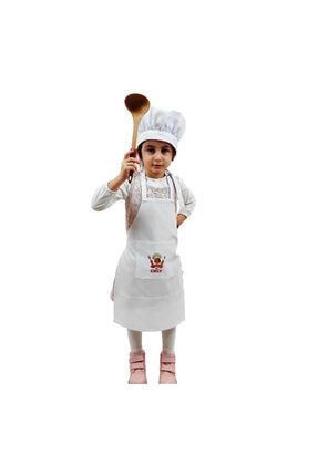 Chef Mutfak Önlüğü Şapkalı(Çocuklar Için) Art22 ART22