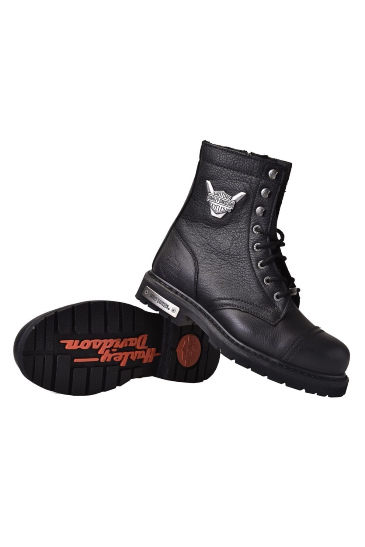 چکمه و بوت مشکی زنانه های چرم هارلی دیویدسون کولمار Harley Davidson