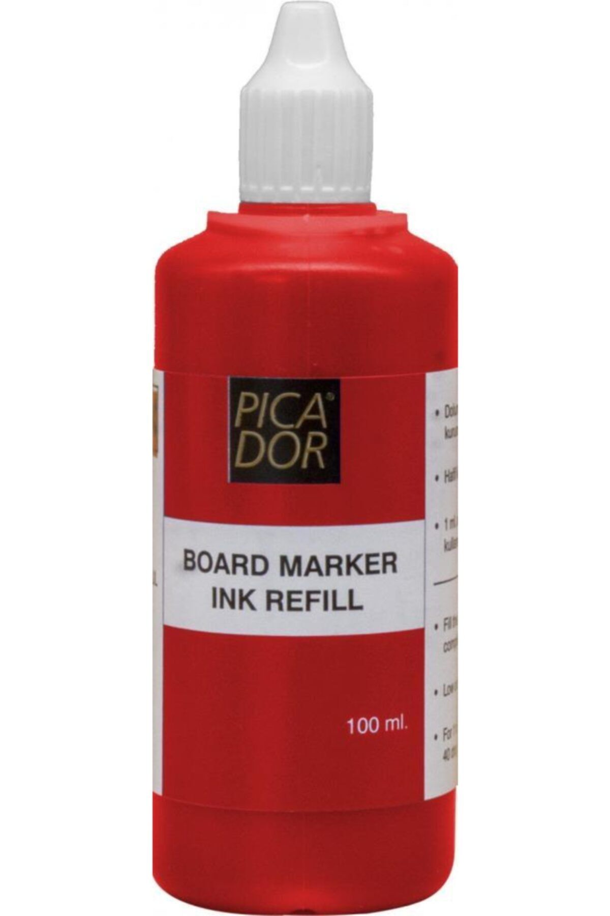 1001 board marker tahta kalemi murekkebi 100 ml kirmizi kb 007 9 lu paket