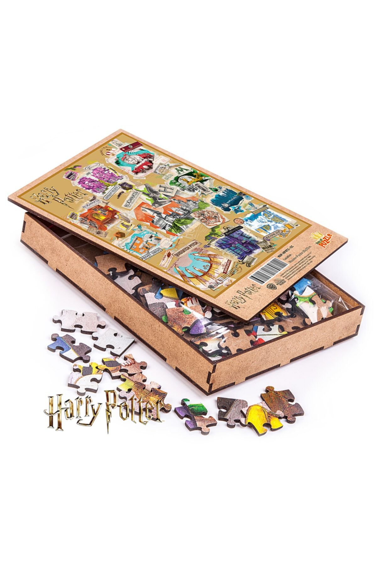 King Of Puzzle-هاري بوتر - بازل خشبي مرخص الموقع 204 قطعة 3