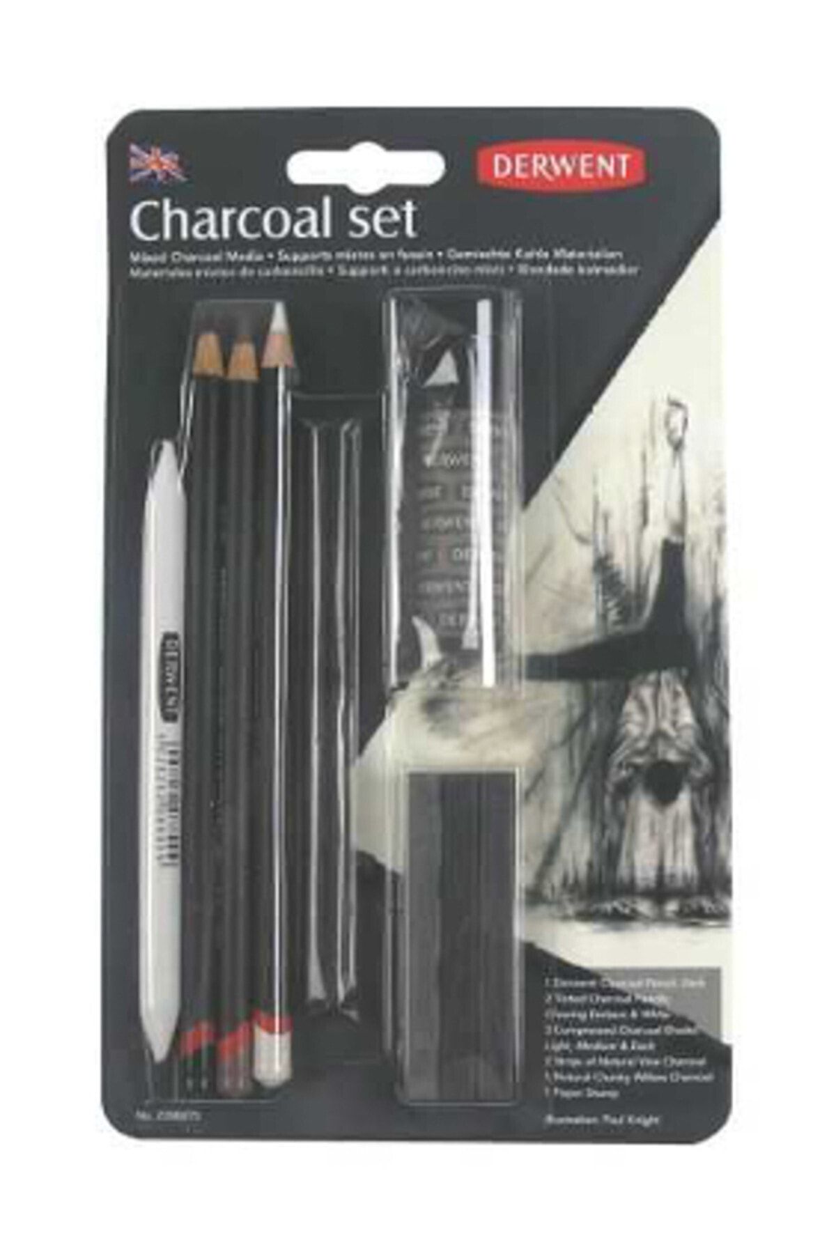charcoal set 10 parca