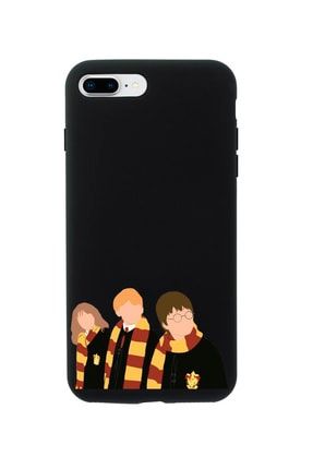 Iphone 7 Plus Harry Ron Hermione Tasarımlı Siyah Telefon Kılıfı MCIP7PLHRHP