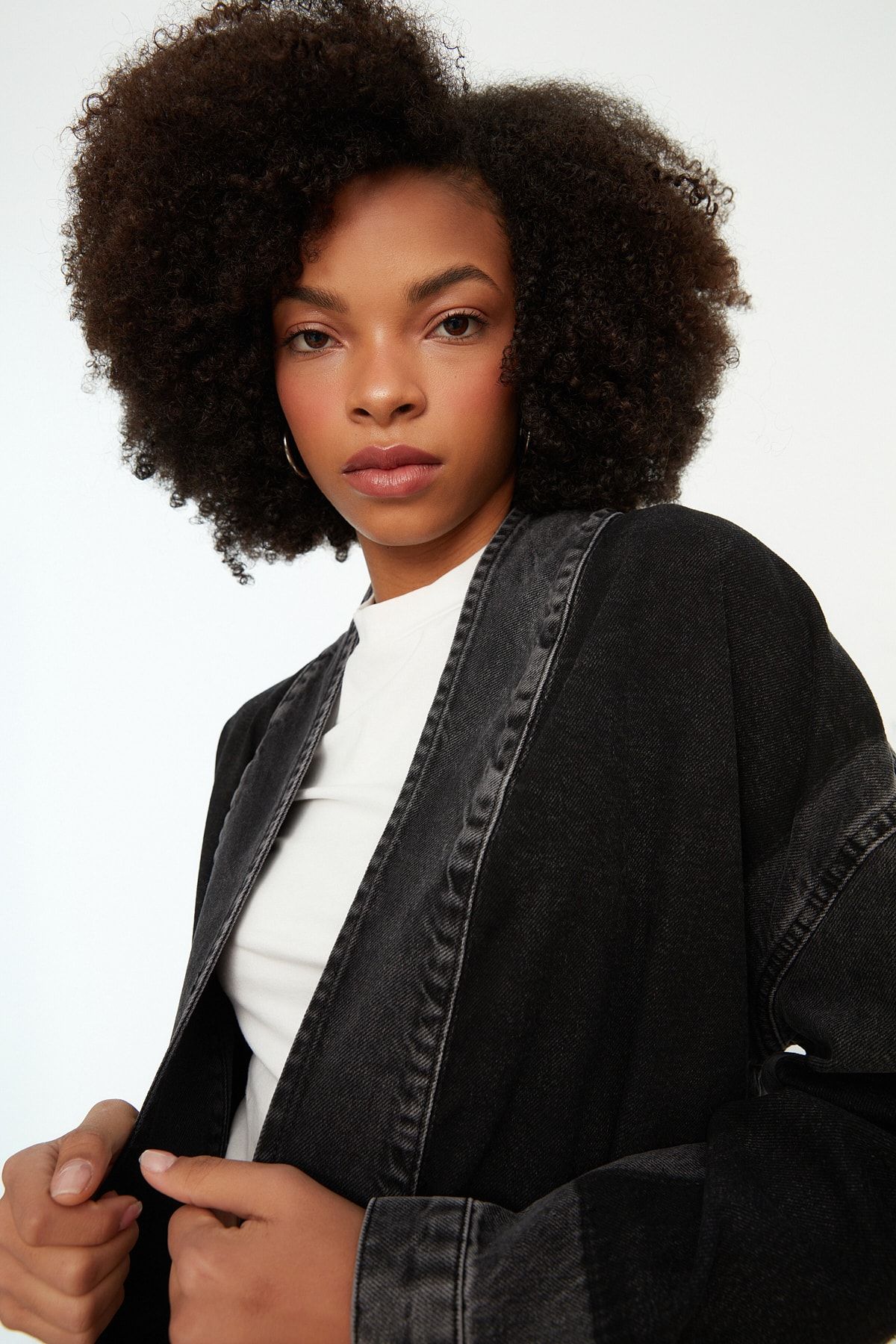 Denim kimono new arrivals jacket womens