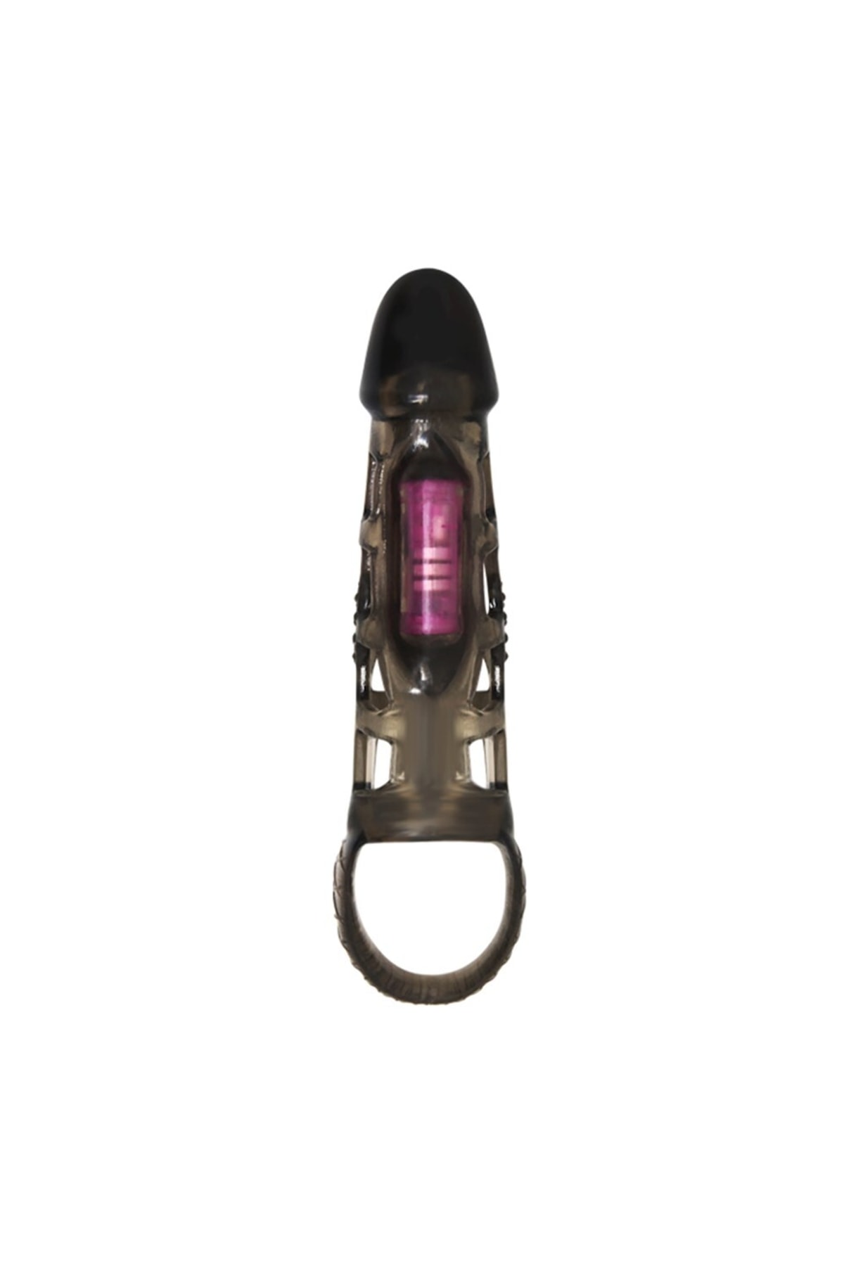 14 Cm Titreşimli Şeffaf Penis Kılıfı
