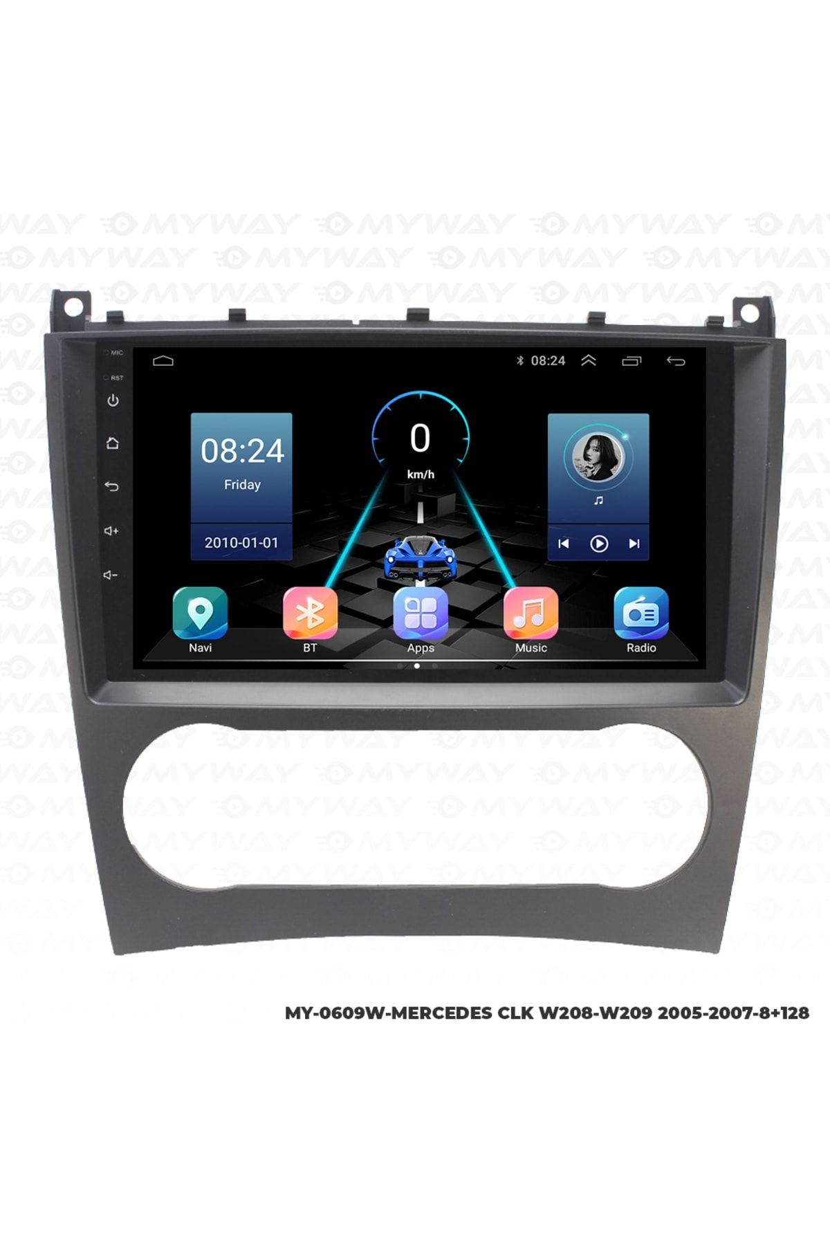 MYWAYY-Mercedes Clk W208-w209 - Android Carplay, Navigation Multimedia Display, 8gb Ram 8