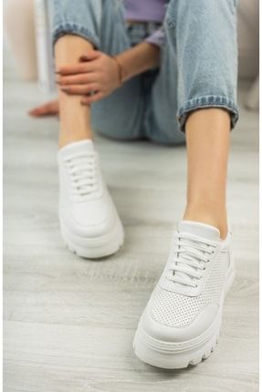 Beyaz - Sneaker*sporayakkabı*yürüyüşayakkabısı sneakerf