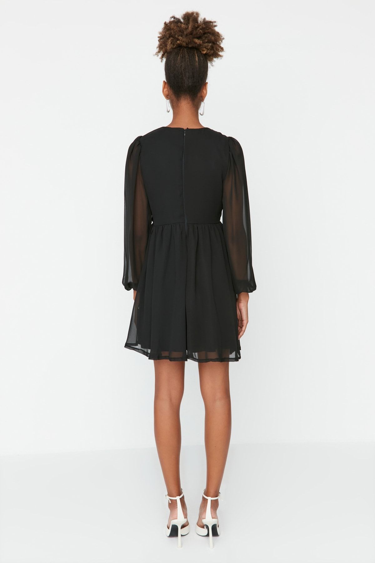 Trendyol Collection Kleid Schwarz Basic Fast ausverkauft FN8774