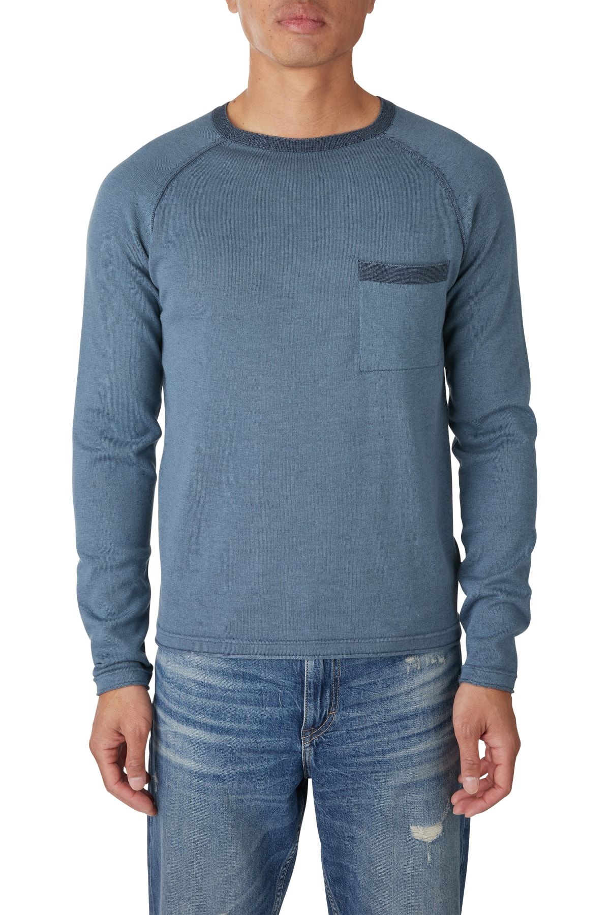 QS Sweater - Blue Fitted - Trendyol