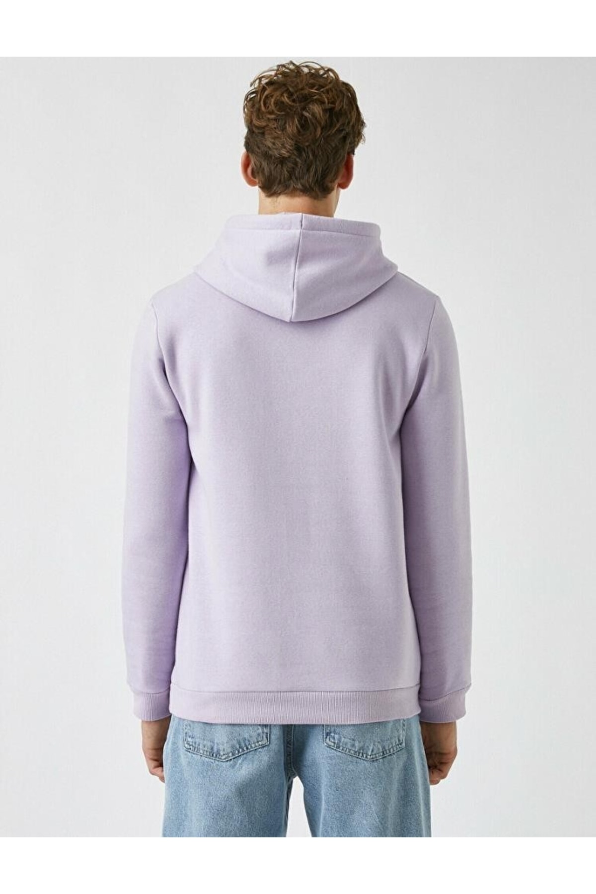سویشرت مردانه بنفش کوتون | 2KAM71593LK اورجینال - تصویر 4