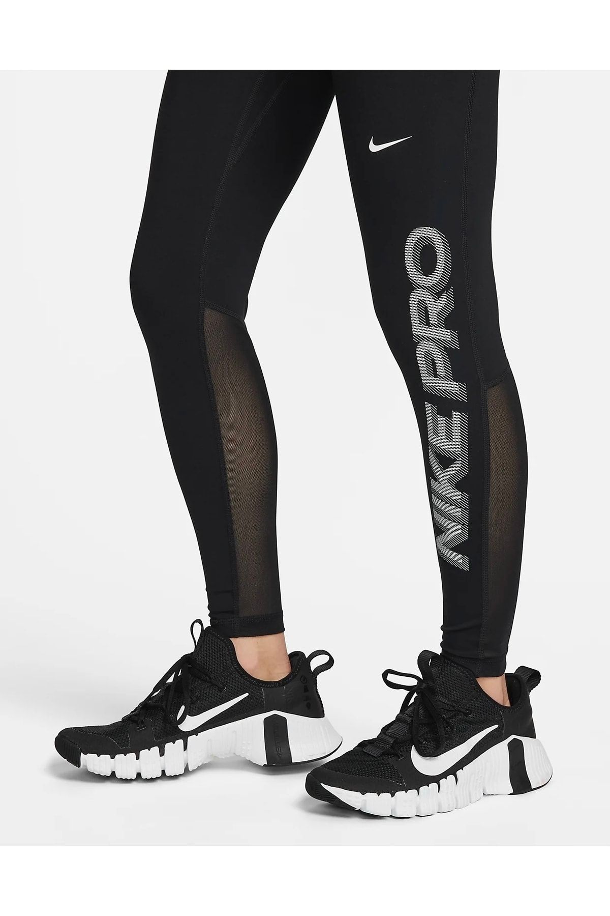 NIKE PRO DRI FIT GRAPHIC TRAINING GYM WORKOUT TIGHTS BLACK DR7741-010 WOMEN  S