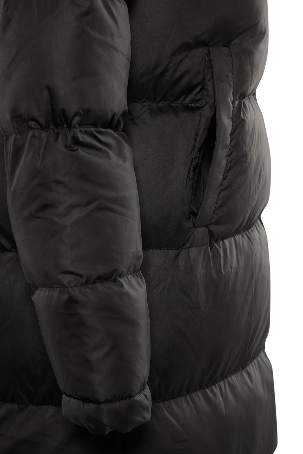 Trendyol Collection-Schwarzer wasserabweisender langer Puffermantel mit Kapuze TWOAW23MO00154 8