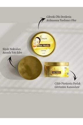 Altin Maske Soyulabilir Altın Özlü Gözenek Sıkılaştırıcı Gold Mask Siyah Nokta Giderici FirstLifeAltinMaske