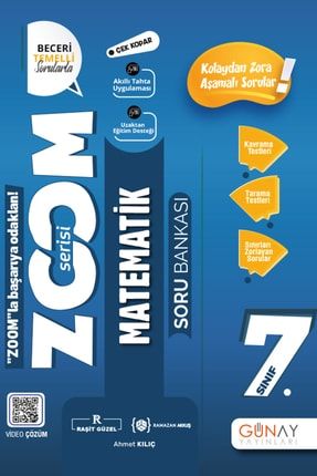 Günay 7.sınıf Zoom Serisi Matematik Soru Bankası 2022-2023 9786257UKO149