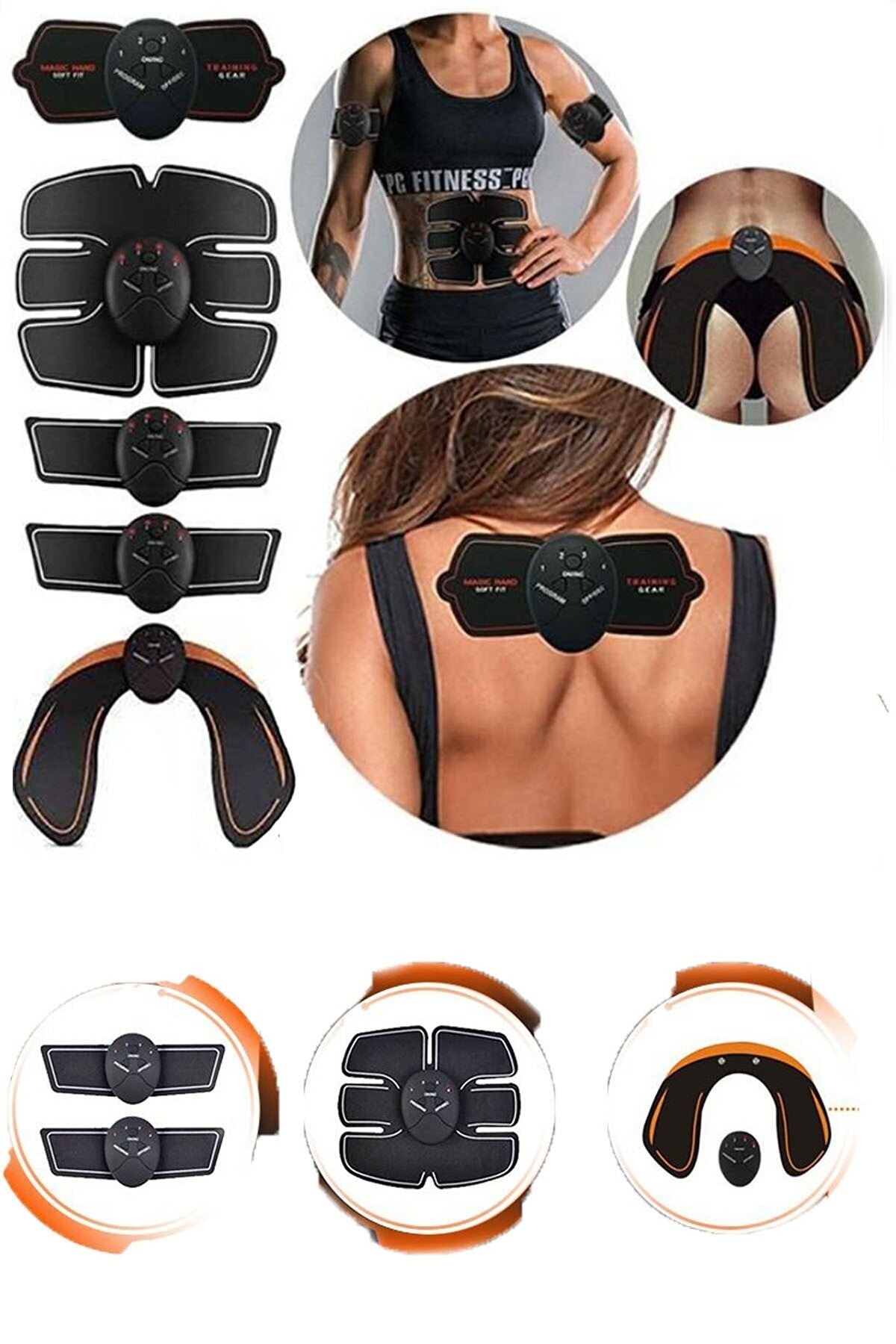 AYACO Smart Fitness 5'li Vücut Geliştirici Akıllı Elektrikli Kas Geliştirici Egzersiz Bandı Spor Aleti