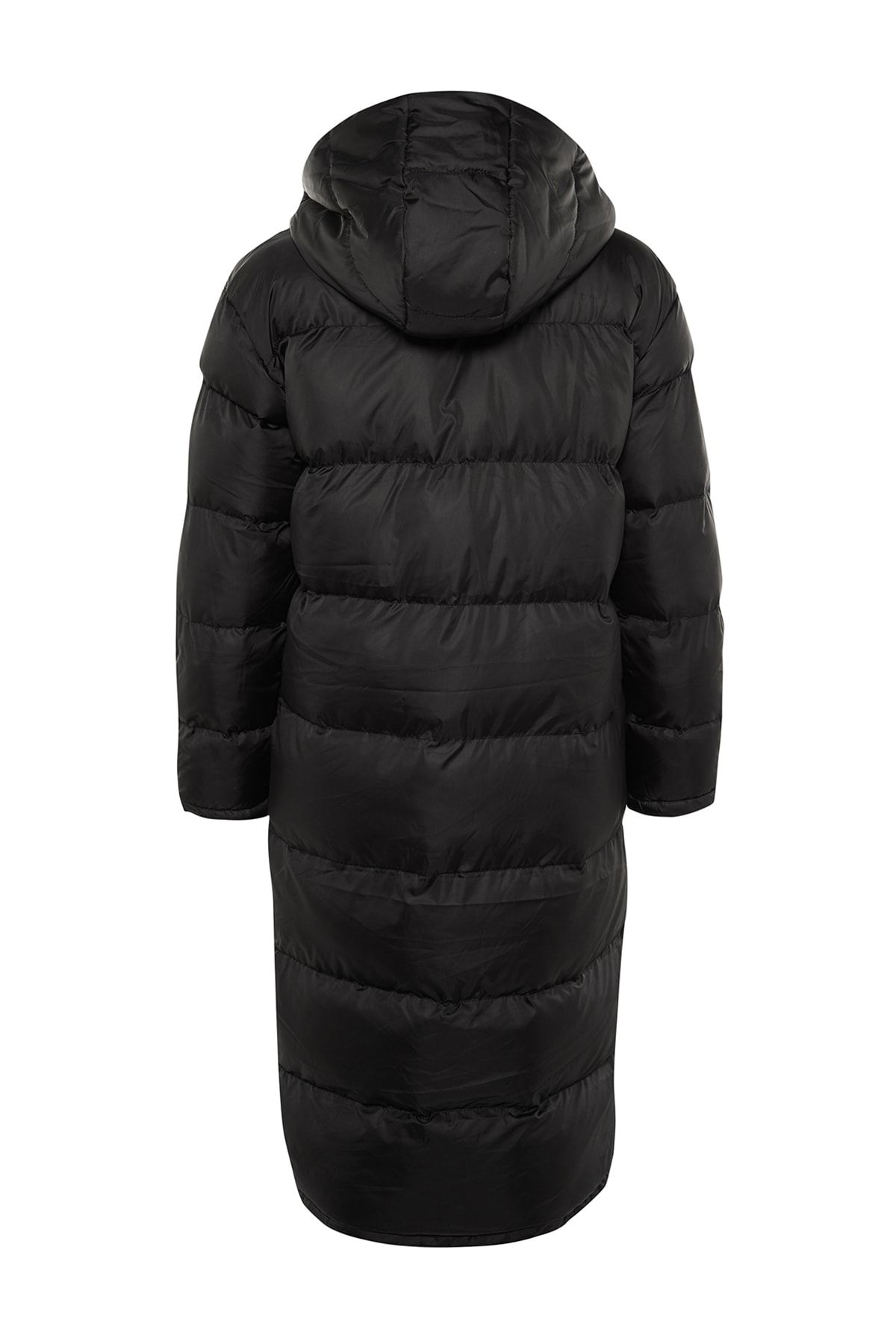 Trendyol Collection-Schwarzer wasserabweisender langer Puffermantel mit Kapuze TWOAW23MO00154 7