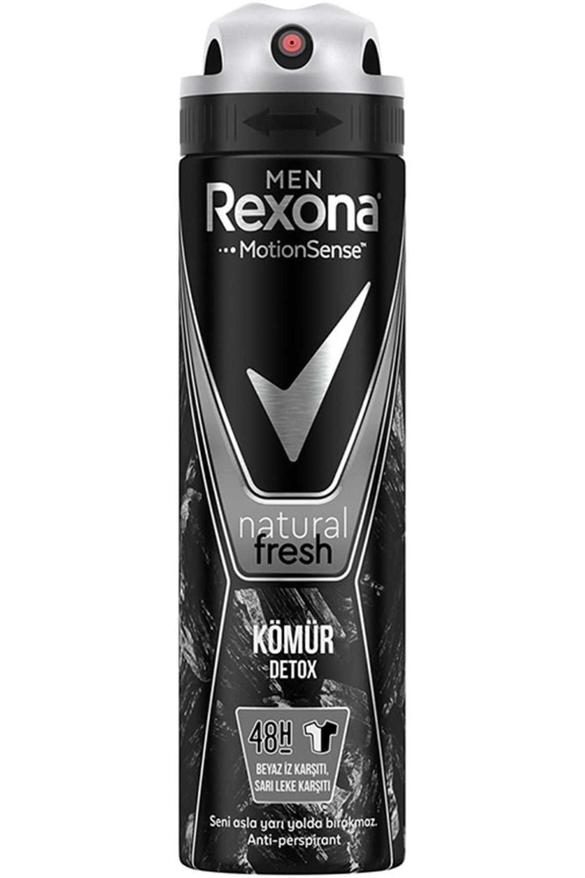 Rexona Men Aerosol Kömür Detoksu Erkek Deodorant Sprey 150 Ml