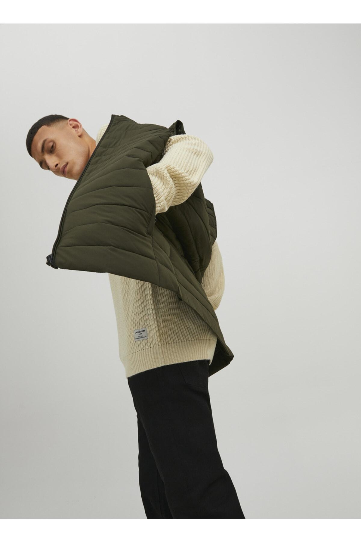 جلیقه جک اند جونز مردانه دوختنی سبز  راسته Regular/رگولار    بیسیک کژوال/روزمره | Jack & Jones 5002930287 - تصویر 3
